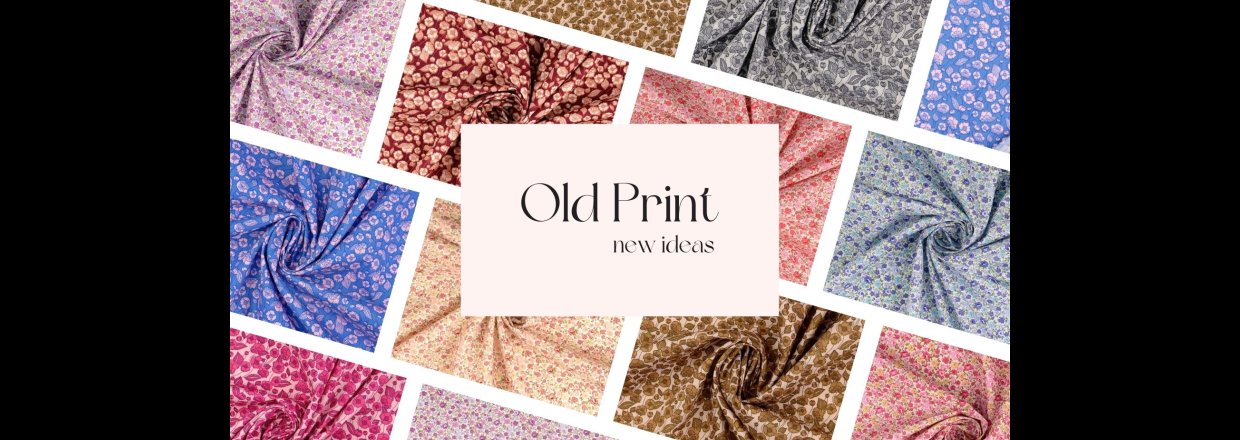 Old print p nye textiler