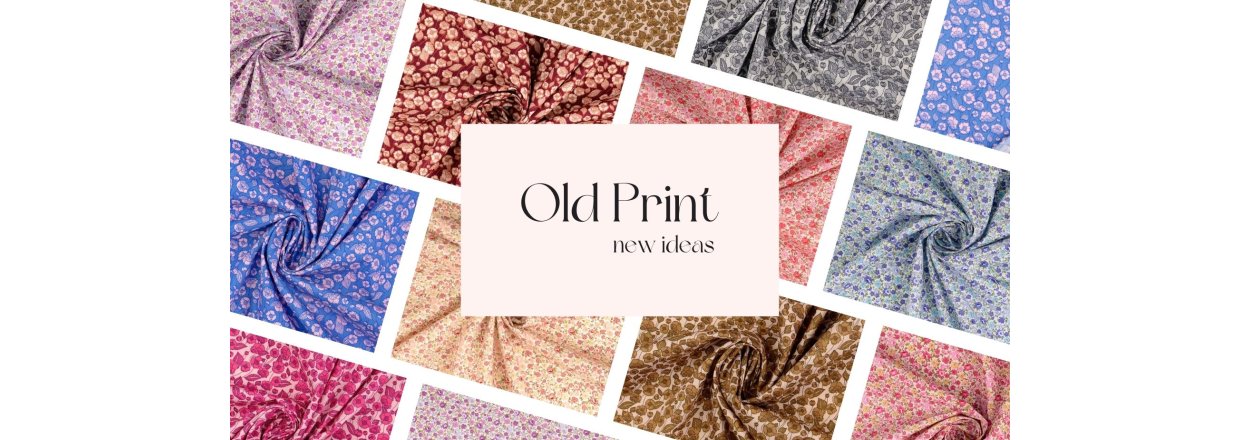 Old print p nye textiler