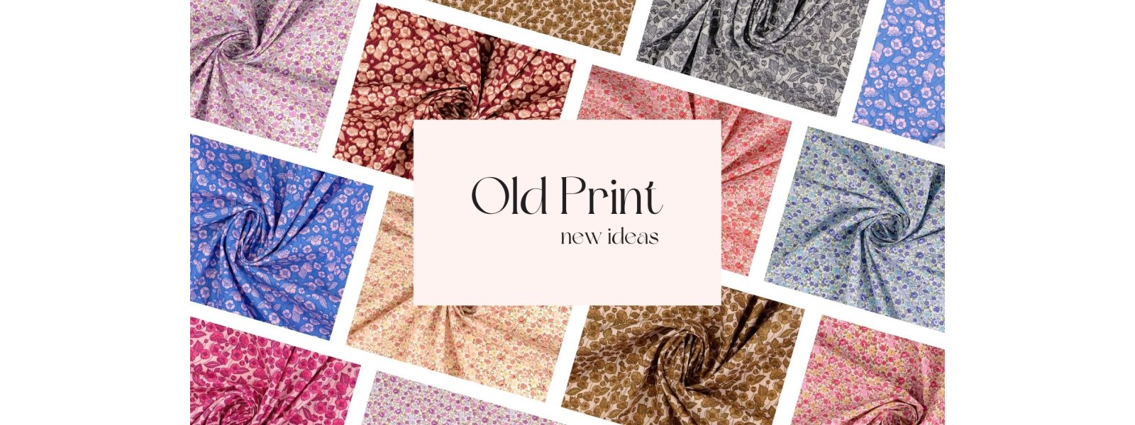 Old print p nye textiler