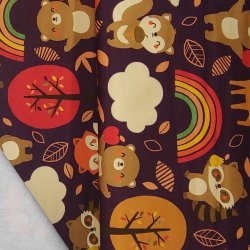 Bomulds Jersey // Regnbue dyr