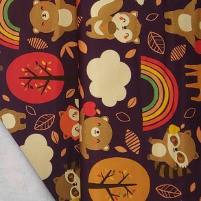 Bomulds Jersey // Regnbue dyr