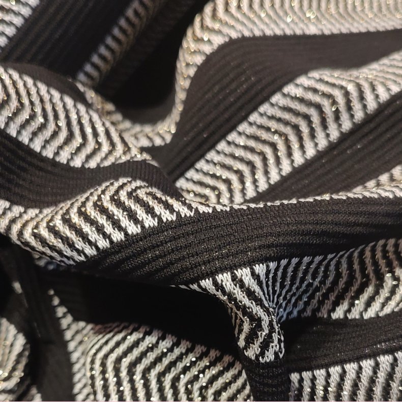 Interlock Vinter // Guld strik striber