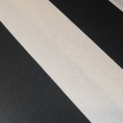 Interlock Vinter // Sort Hvid stribe 7cm 