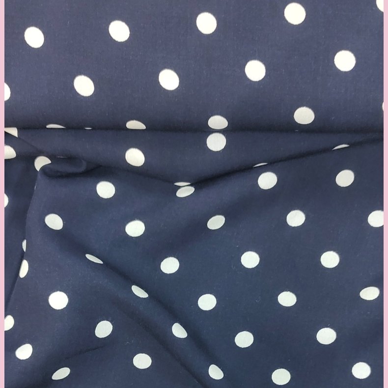 V�vet viskose // Polka Stor Marine bl�