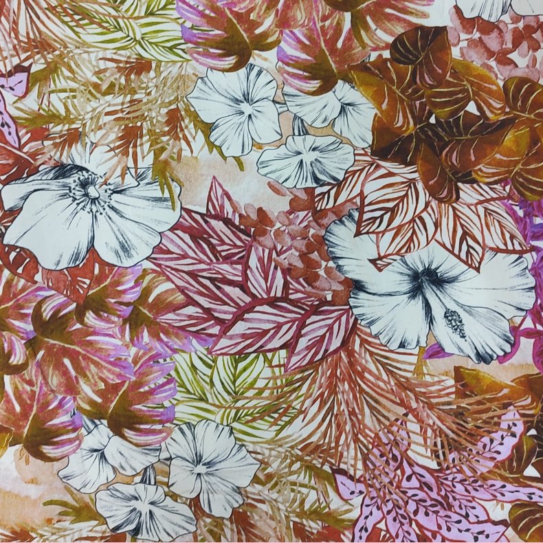 V�vet viskose // Tropisk natur