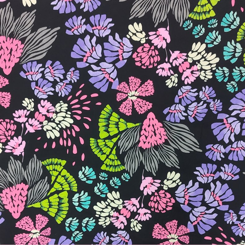 V�vet viskose //  Flowers pop colour