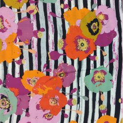 V�vet viskose //  Rigmunde sort stribe