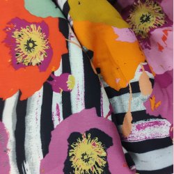 V�vet viskose //  Rigmunde sort stribe