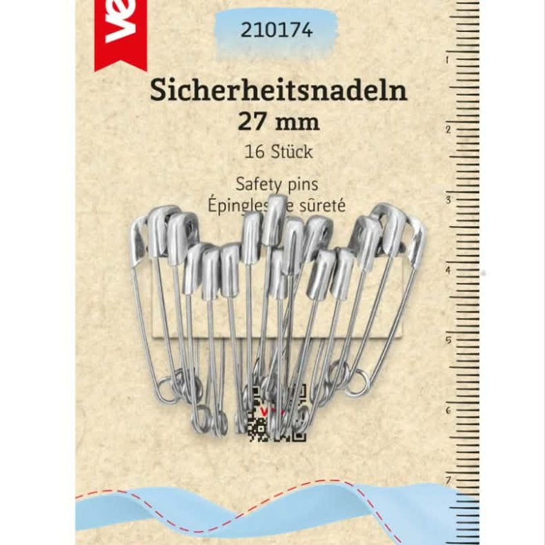 Sikkerhedsn�le // 27mm S�lv