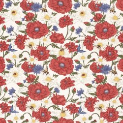 Bomulds poplin // Flowers Wibs