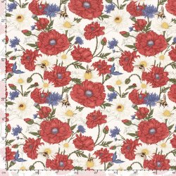 Bomulds poplin // Flowers Wibs