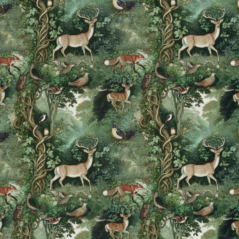 Canvas  // Deer &amp; tree