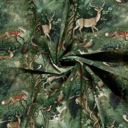 Canvas  // Deer &amp; tree