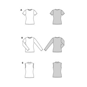 Burda 5594 // Top T-shirt str. 34-44
