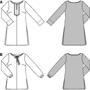 Burda 6683 // Tunika bluse str. 36-48