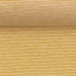 Bomuld Jersey // sm striber gul