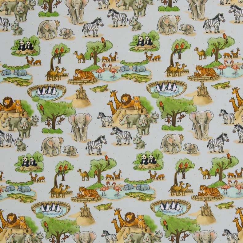 Bomulds poplin // Zoologiskhave