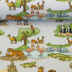 Bomulds poplin // Zoologiskhave