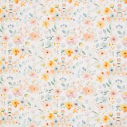 Bomulds Jersey 149,- Akvarel blomst