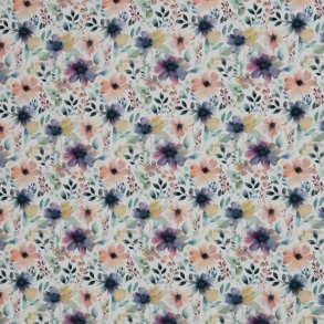 Bomuld Jersey // Akvarel blomst