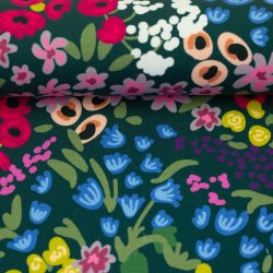 Bomulds Jersey Terry // Malibou Blomster
