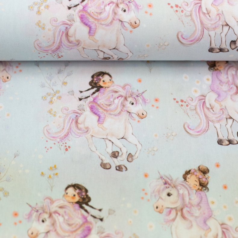 Bomulds Poplin // Eventyr Enhj�rning