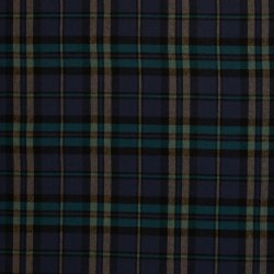 Flannel  // Skotsk Tern Bl� Sort Turkis
