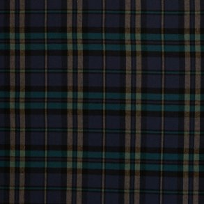 Flannel  // Skotsk Tern Bl� Sort Turkis