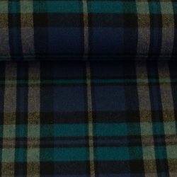Flannel  // Skotsk Tern Bl� Sort Turkis