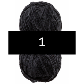 Nr. 1 Sort // Chenille