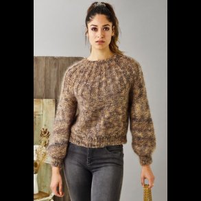Bella Strikke Opskrift Raglan Blus m/Vrang