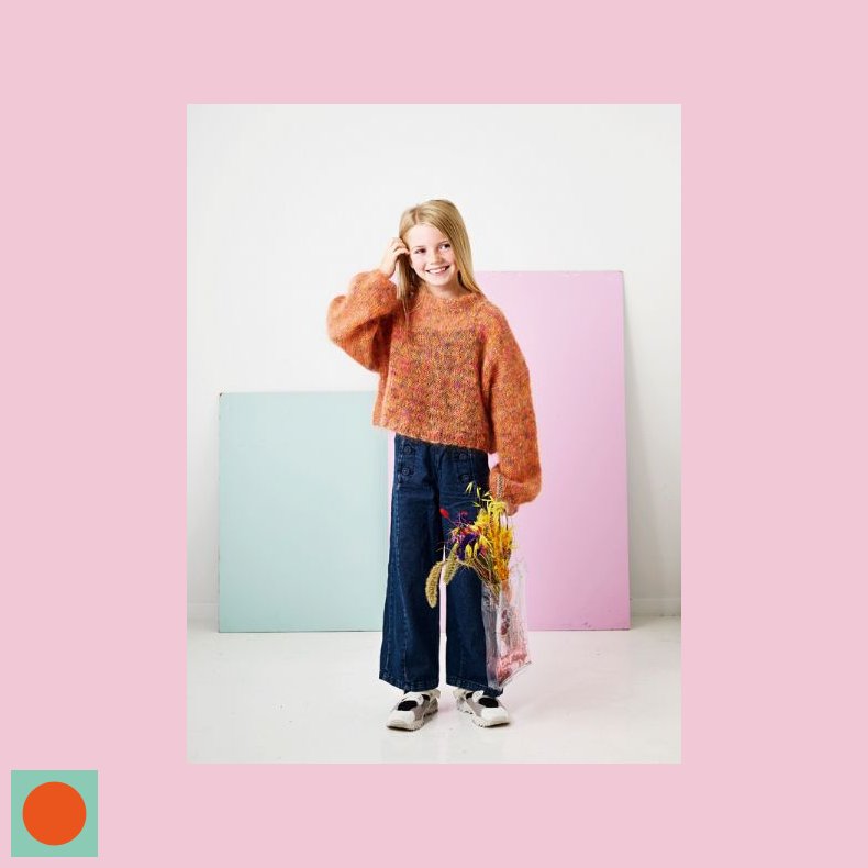 Bella Strikke Opskrift Teenage Brn - Kort og Bred Bluse