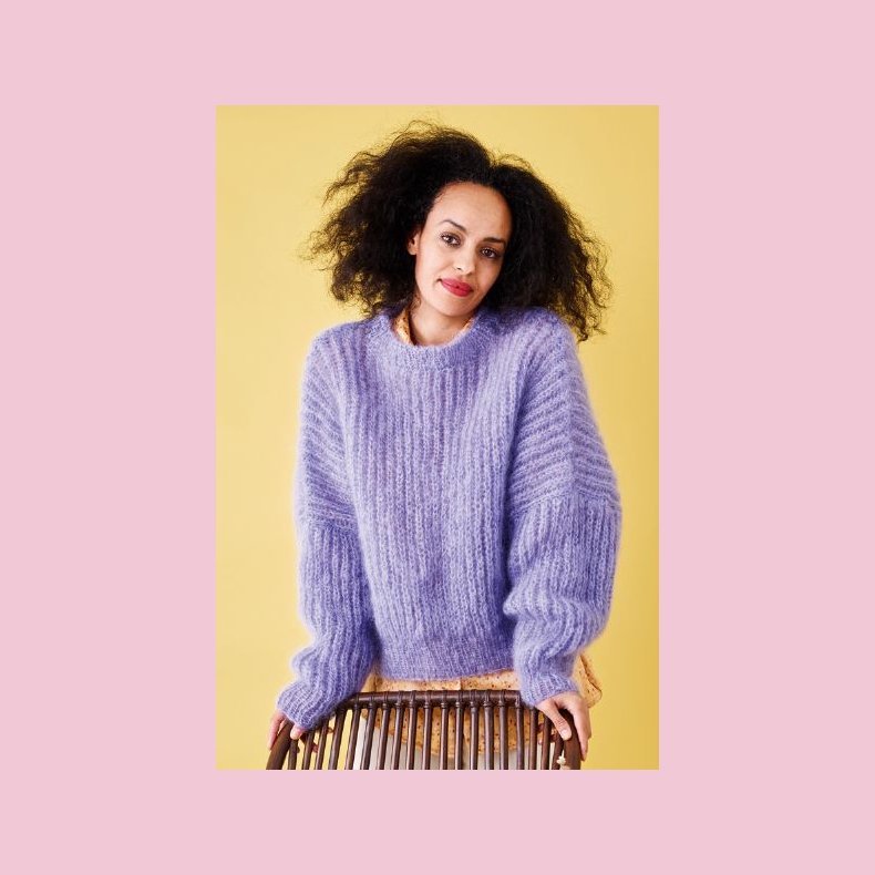 Bella Strikke Opskrift Bred Patent Sweater