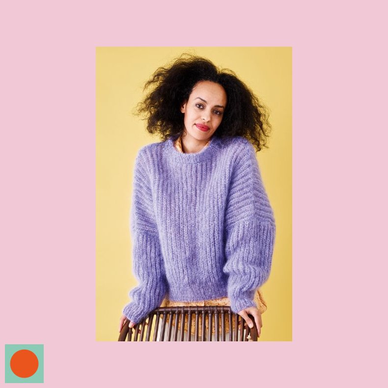 Bella Strikke Opskrift Bred Patent Sweater