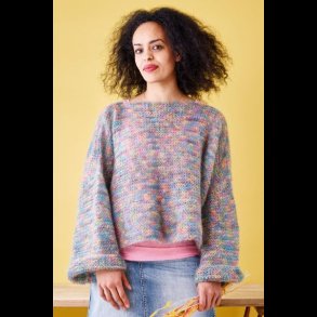 Bella Strikke Opskrift Retstrikket bred bluse