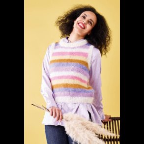 Bella Strikke Opskrift Stribet Vest