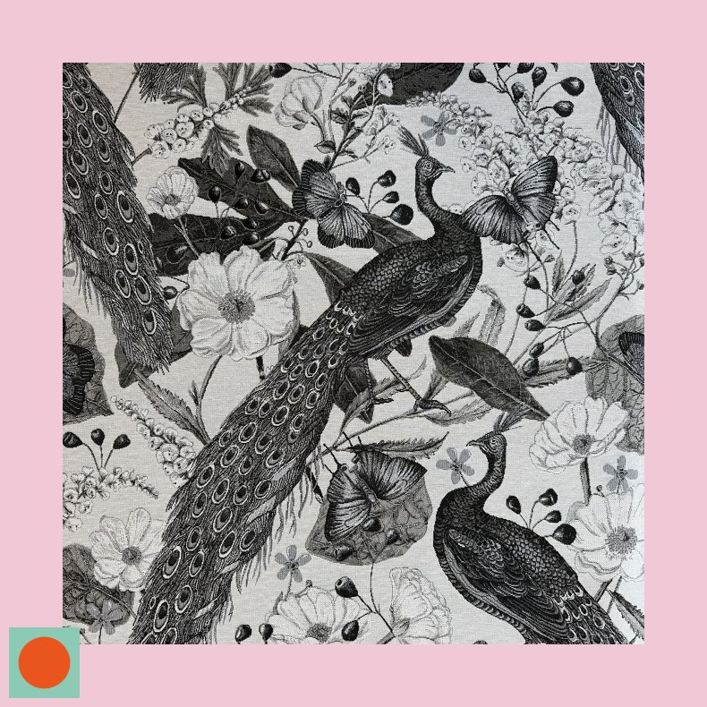 Gobelin // Peacock Black &amp; White