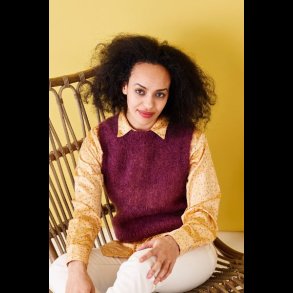 Bella Strikke Opskrift Ensfarvet Basisvest