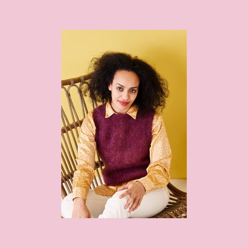 Bella Strikke Opskrift Ensfarvet Basisvest