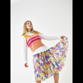 Bella Strikke Opskrift Vest Med Striber