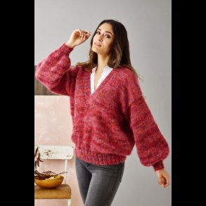 Bella Strikke Opskrift Sweater Med V-Hals