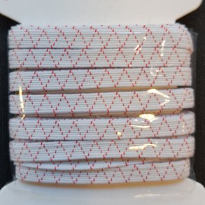 ELASTIK - HVID RD ZIGZAG - 6mm x 5m