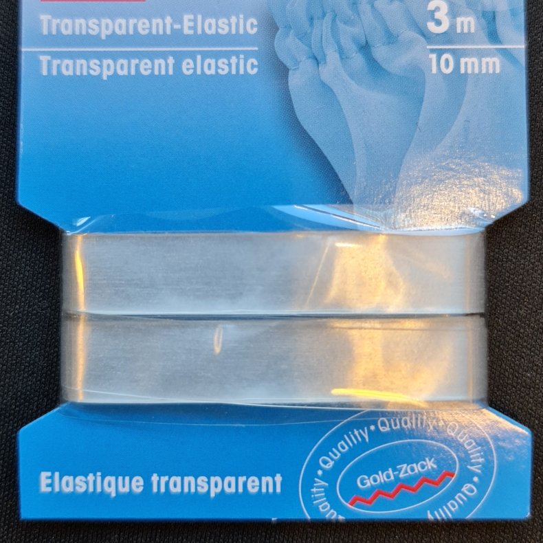 ELASTIK - GENNEMSIGTIG - 8mm X 3m