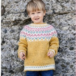 StrikkeOpskrift PDF // Nor Bluse Fjallalopi Str. 104 116 128 140 152 NO