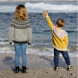 StrikkeOpskrift PDF // Nor Bluse Fjallalopi Str. 104 116 128 140 152 NO