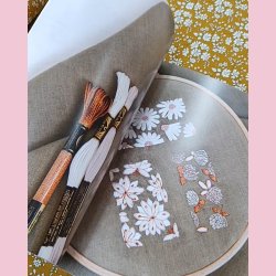  DOLLFUS MIEG &amp; CIE leaf // DMC Broderi bog