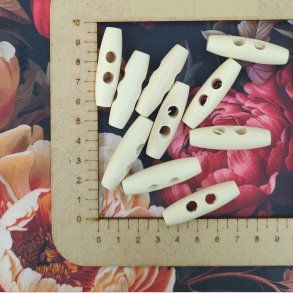 Knap tr Ubehandlet 3cm // Duffle coat