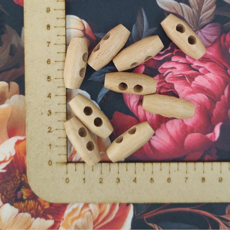 Knap tr� lys 3cm // Duffle coat