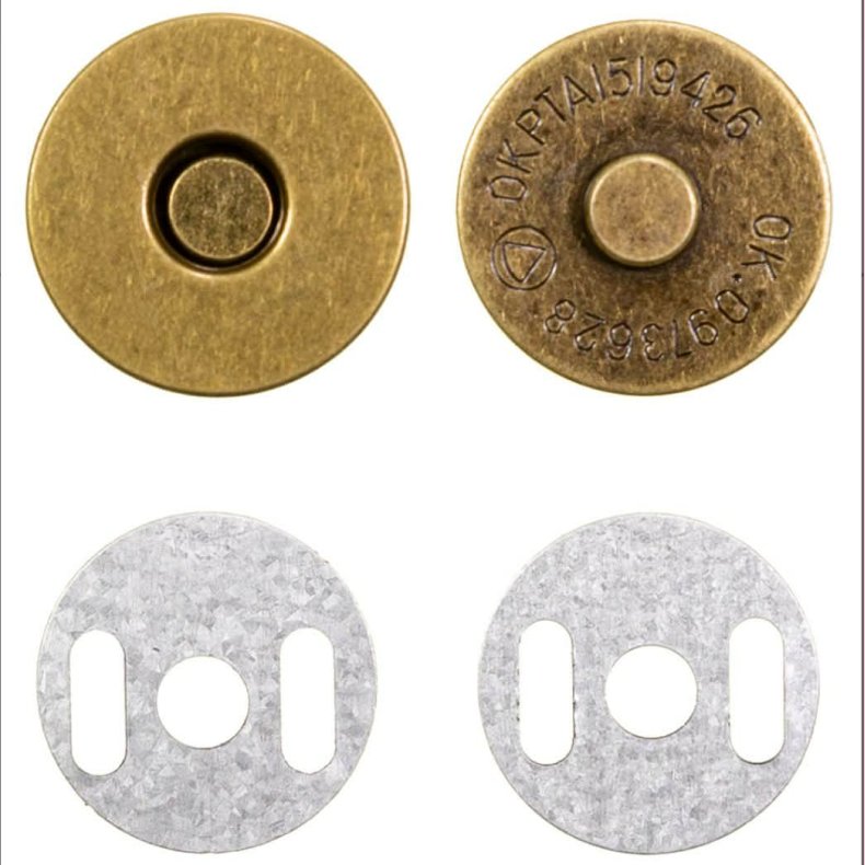 Magnet trykl�se  // 19 mm Guld