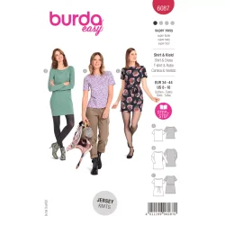 Burda 6087 - BLUSE + KJOLE